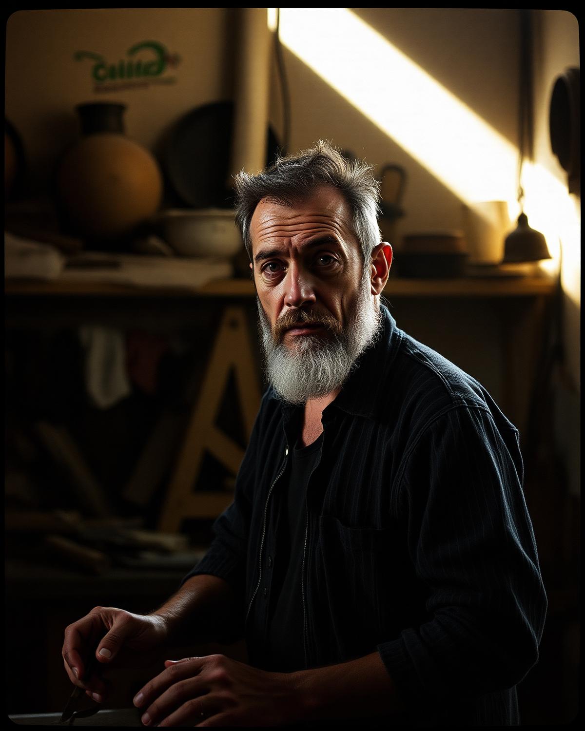 Documentaire portret met dramatisch zijlicht